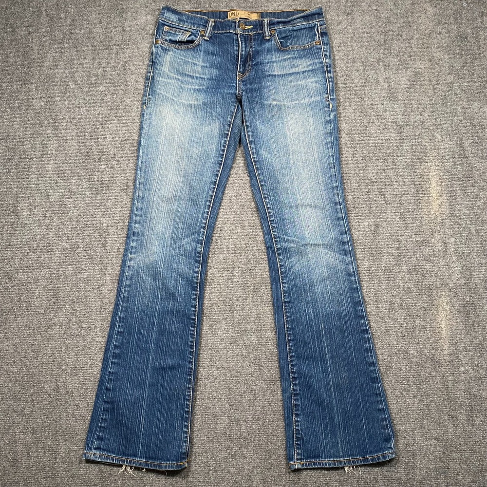 Old Navy Jeans Womens 6 Long Ultra Low Waist Bootcut Medium Wash Blue Denim